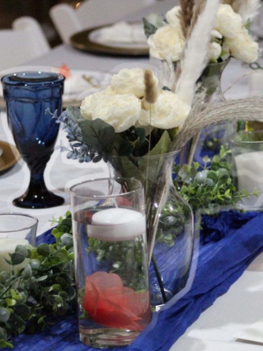 Royal Blue table Runners